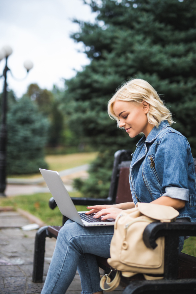 Austrian people with laptop